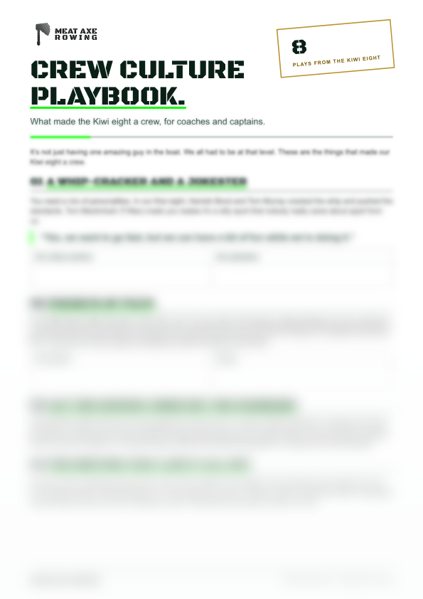Page one of The crew culture playbook